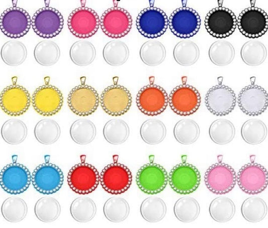 Vibrant Colorful Circle Charm