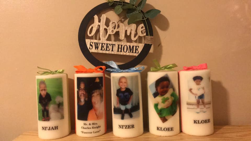 5 Inch Personalized Pillar Candle